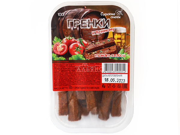 Сурские гренки Томат спайси (100 гр) в Великом Новгороде