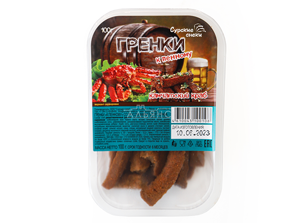 Сурские гренки Камчатский краб (100 гр) в Великом Новгороде