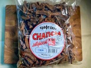 Гренки черные со вкусом холодца с хреном: Снапсы хворост 