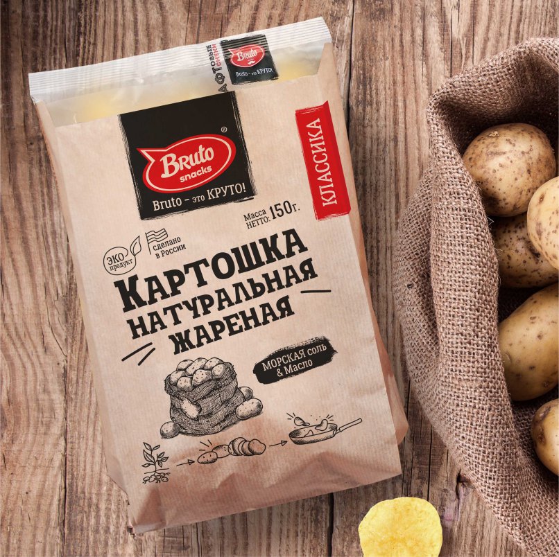 Картофель «Бруто» с солью 130 гр. в Великом Новгороде