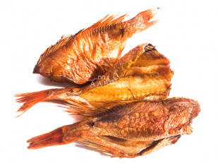 Гренки: Окунь морской холодного копчения