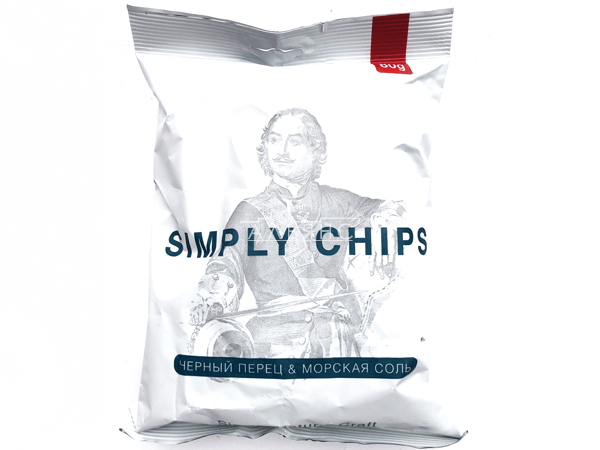 Картофельные чипсы "Simple chips" Морская соль и черный перец 80 гр. в Великом Новгороде